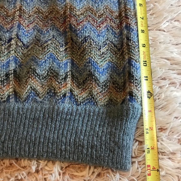 🚍VTG chevron print acrylic oversized sweater - Picture 6 of 8